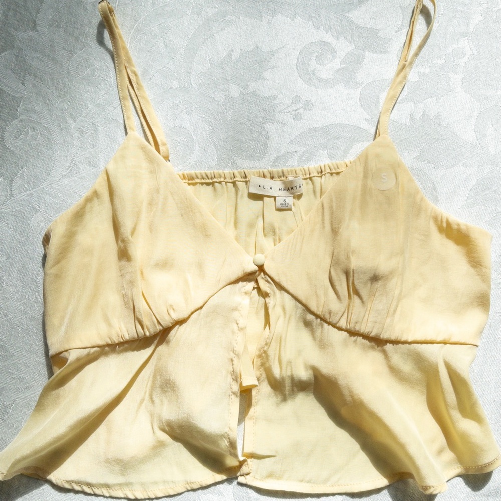 Pacsun Gorgeous Baby Yellow Crop Top